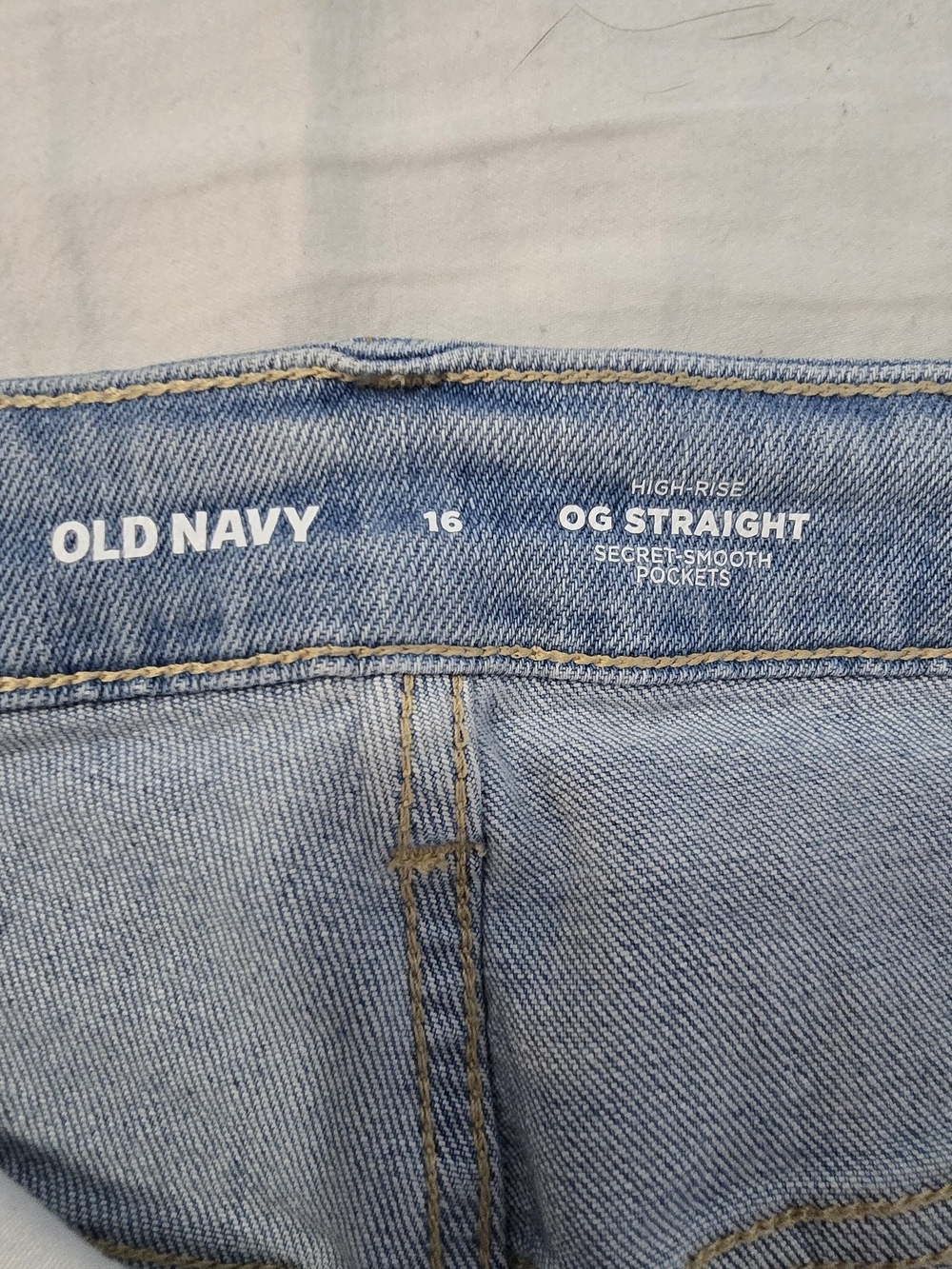 Old Navy High-Rise OG Straight Shorts - Light Blue